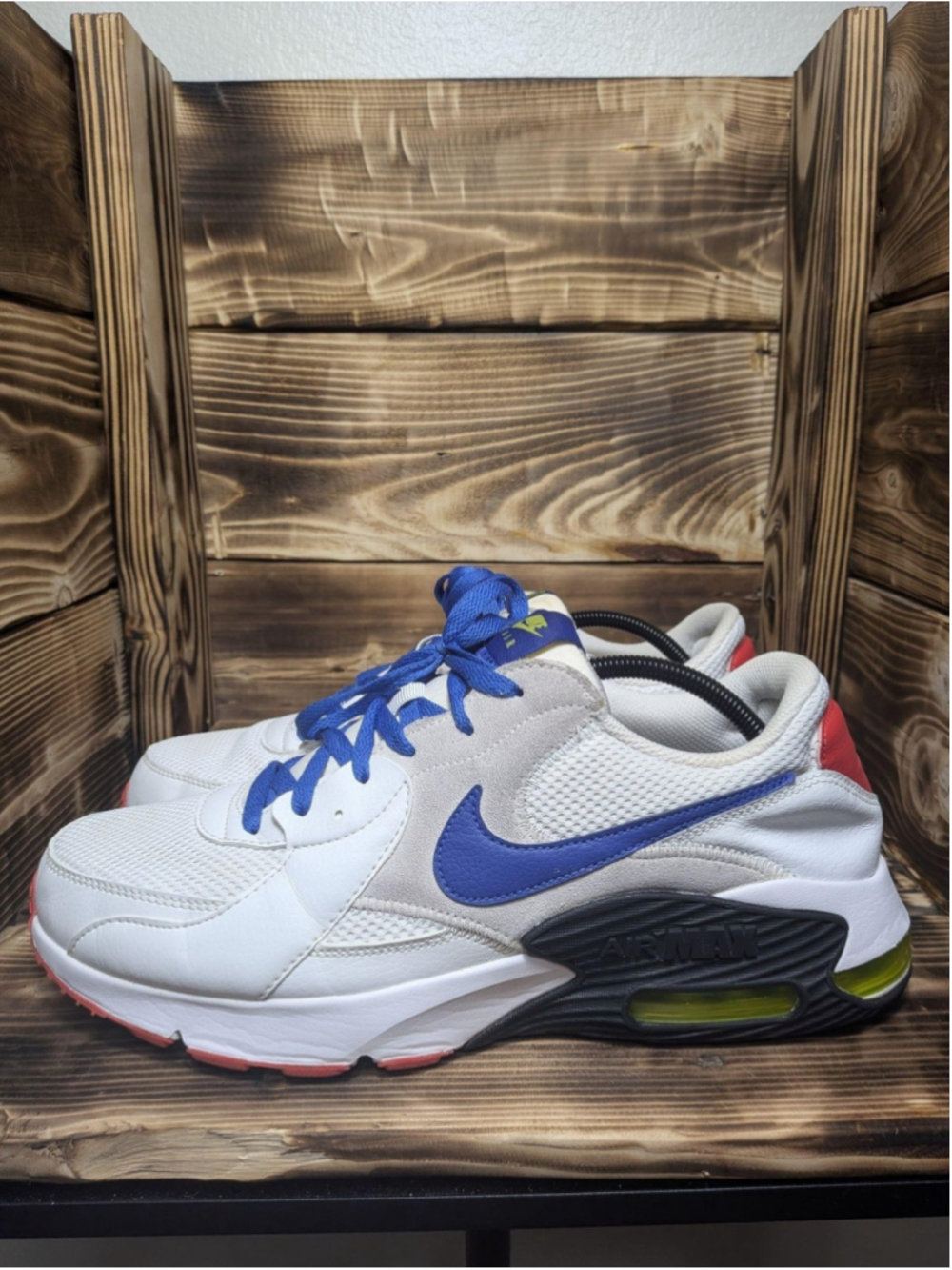 Nike Air Max Excee Shoes Mens Size 12 White Blue Colorblock Sneakers CD4165-101
